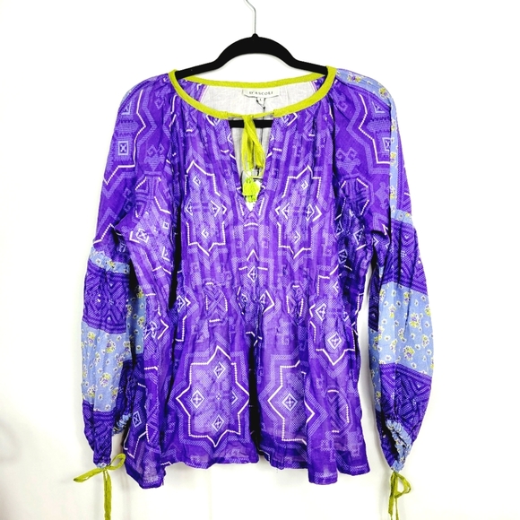🆕️ D'ascoli Zyphire purple blouse - Picture 1 of 9